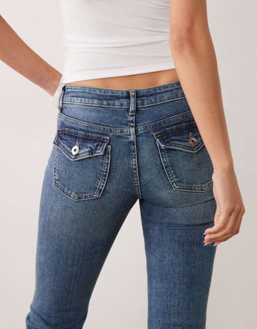 Mango – Teen – Schlagjeans in Dunkelblau, 5 von 5