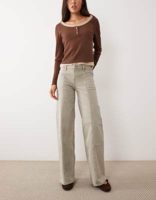 Mango Teen Seam Detail Jean In Gray