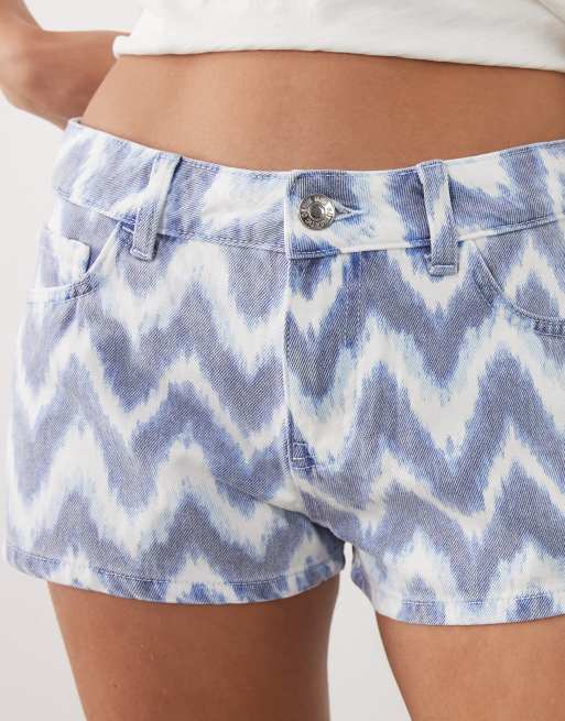 Mango Teen - Short en jean 100% coton - Bleu chevron, 5 de 5
