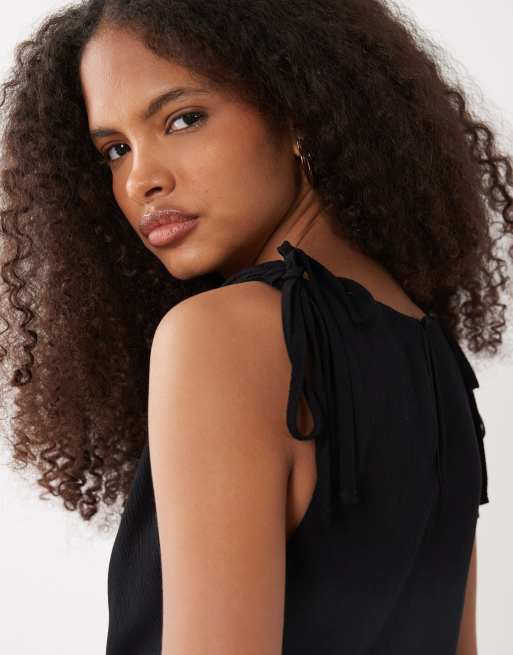Mango Teen sleeveless mini dress in black, 2 of 4