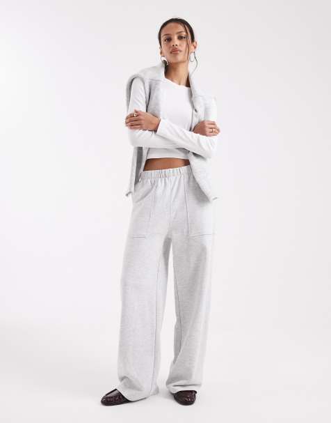 Mango Teen soft touch joggers in grey - view 1