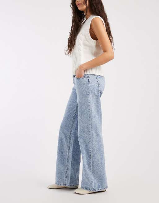 Mango Teen straight jean in light blue bandana print, 2 of 5
