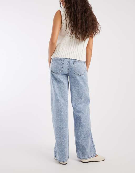 Mango Teen straight jean in light blue bandana print, 3 of 5