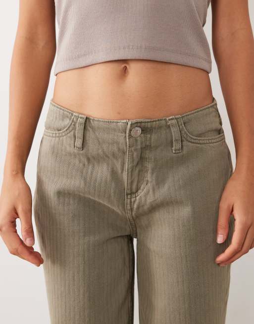 Mango Teen Straight-Jeans in Khaki, 4 von 5