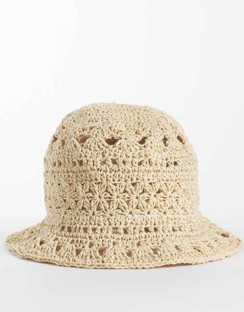 Mango Teen Strohhut in Beige - view 1