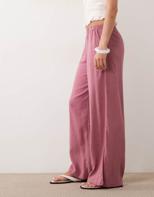Mango - Teen - Støvet rosa flagrende bukser, 2 af 5