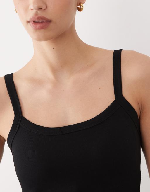 Mango – Teen – Svart linne med inbyggd behå, 4 av 4