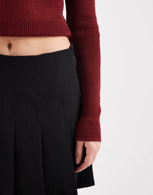 Mango Teen tailored skort in black , 3 of 5