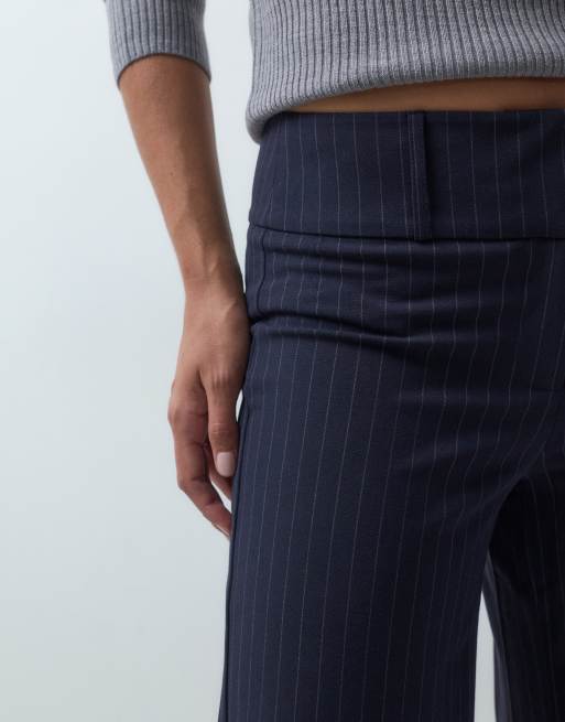 Mango Teen tailored straight trouser in navy, 4 of 5