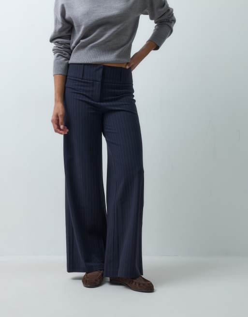 Mango Teen tailored straight trouser in navy, 5 of 5