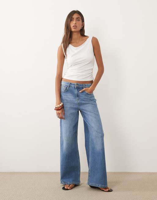 Mango Teen - Top senza maniche bianco con spalline intrecciate, 3 di 4