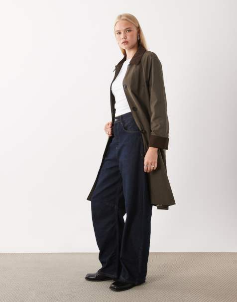 Mango Teen trench-coat vert foncé - view 1