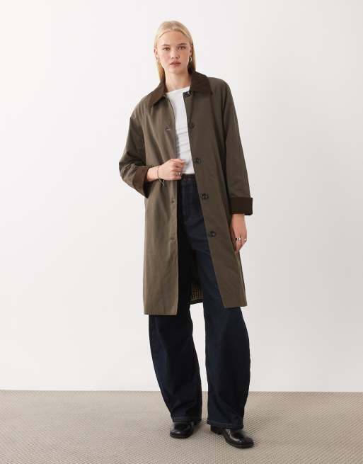 Mango Teen Trenchcoat in Dunkelgrün, 2 von 4