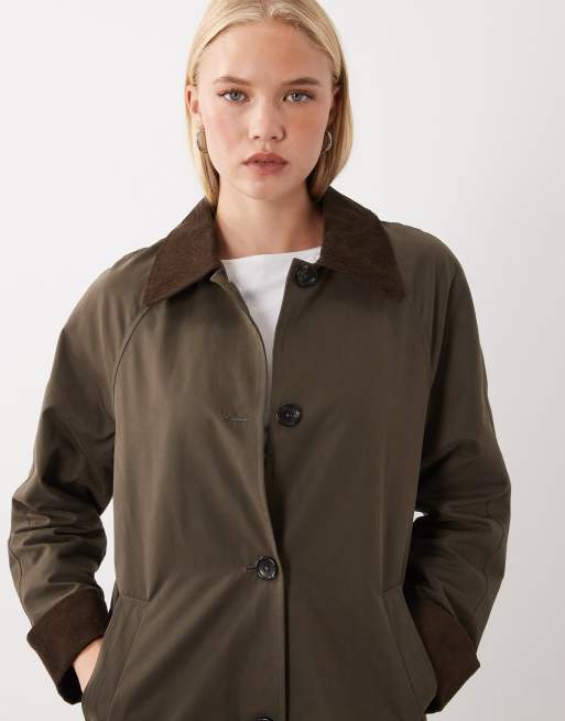 Mango Teen Trenchcoat in Dunkelgrün, 4 von 4