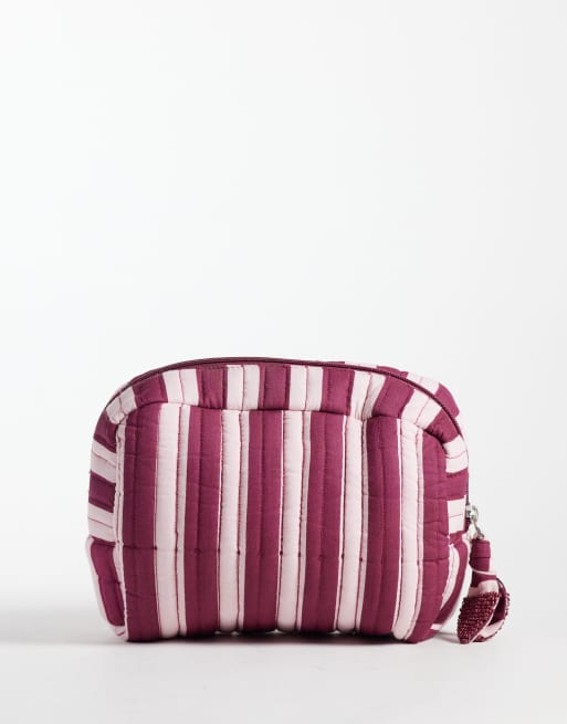 Mango Teen trousse a righe rosa e rosse, 3 di 3