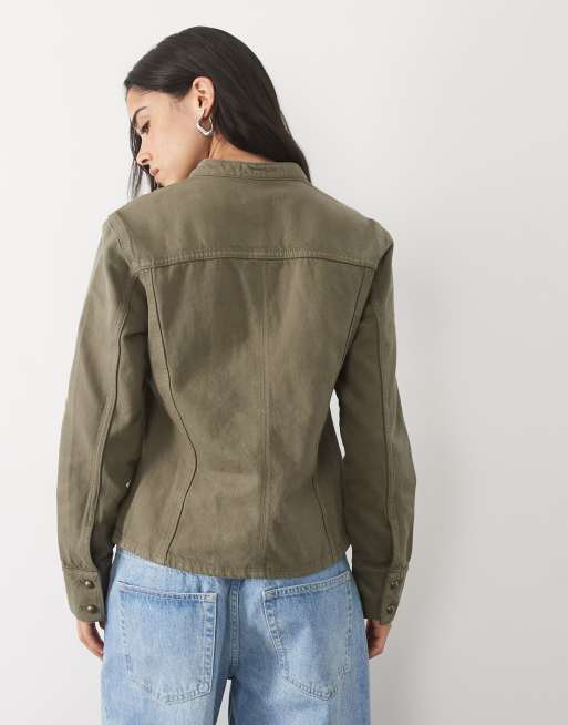 Mango Teen Utility-Jacke in Khaki, 3 von 4