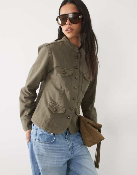 Mango Teen utilityjacka i khaki - view 1