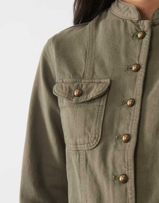 Mango Teen utilityjacka i khaki, 4 av 4