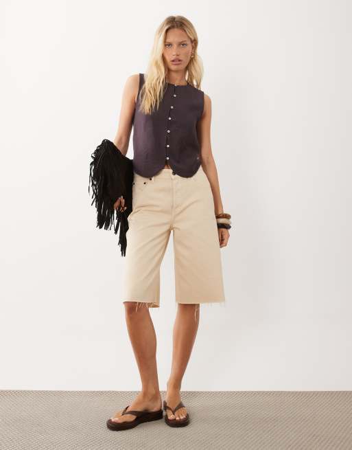 Mango Teen vest in brown, 2 of 4