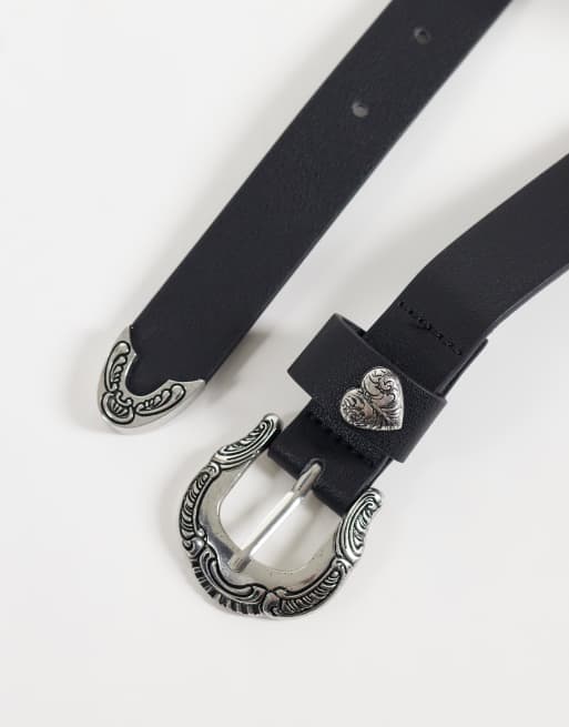 Mango Teen western belt in black, 3 of 3