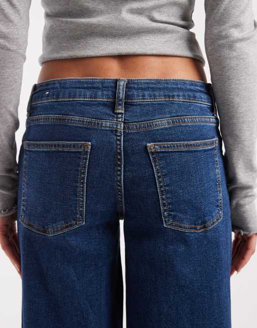 Mango Teen wide leg jean in dark blue, 5 of 5