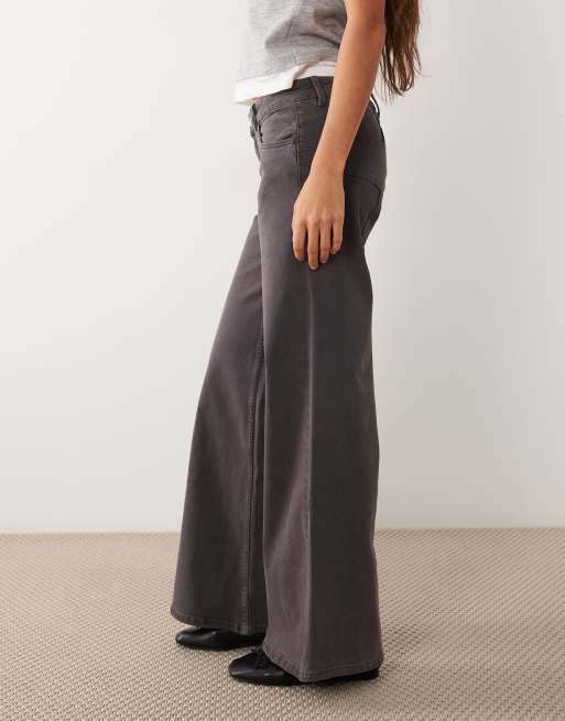 Mango Teen wide leg jean in grey, 2 of 5