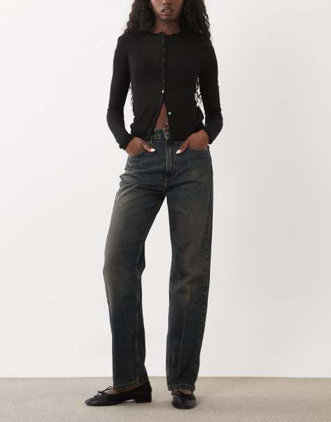 Mango Tere slim jeans i dirty blue vask - view 1