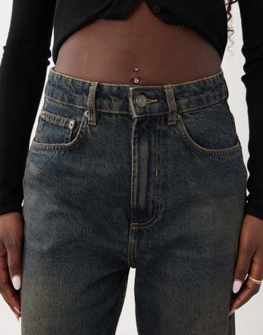 Mango Tere Slim Jeans in Dirty Blue Waschung, 5 von 5