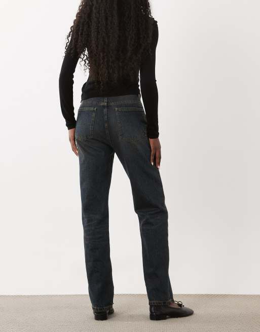 Mango Tere slim jeans in dirty blue wash, 3 of 5