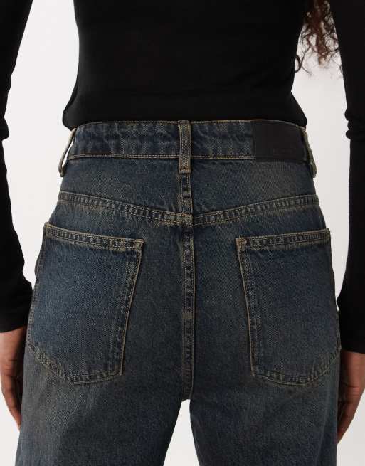Mango Tere smala jeans i mörkblå tvätt, 4 av 5