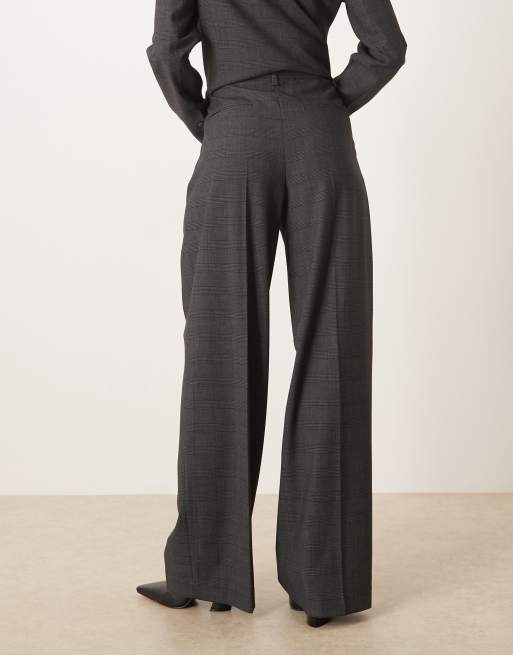 Mango - Teriyaki - Pantalon habillé avec plis devant - Carreaux gris, 4 de 5