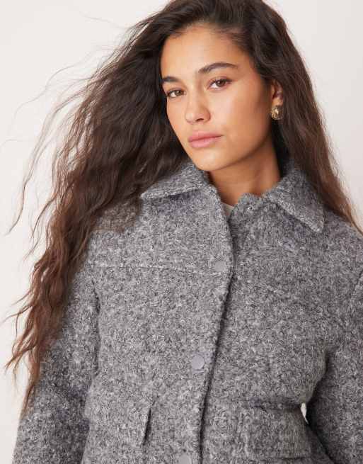 Mango grey jacket store