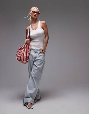 Mango Thin Strap Jersey Tank Top
