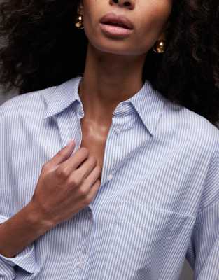 MANGO THIN STRIPED SHIRT 