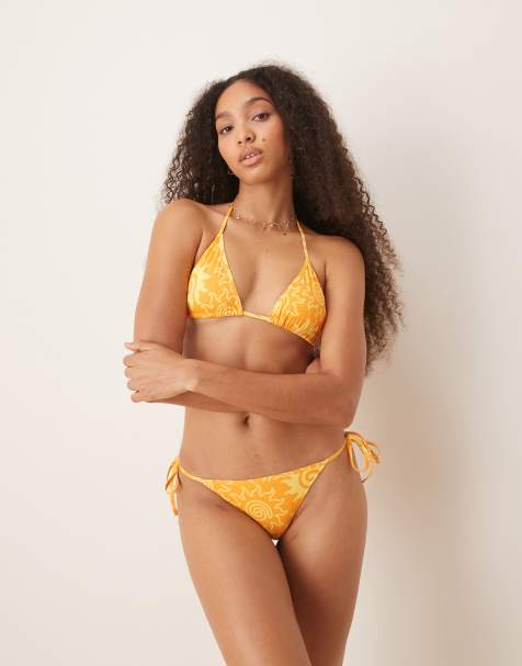 Mango tie bikini in orange - view 1