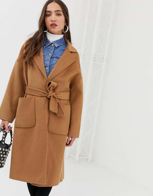 Mango deals camel coat