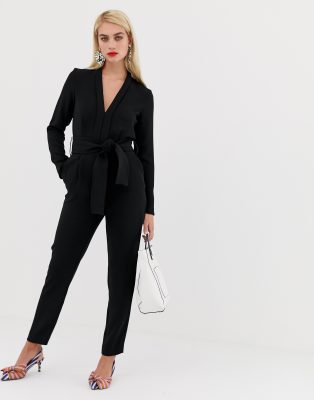 mango black jumpsuit