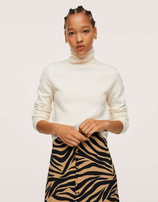 Mango printed best sale midi skirt