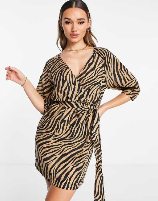 Tiger store wrap dress