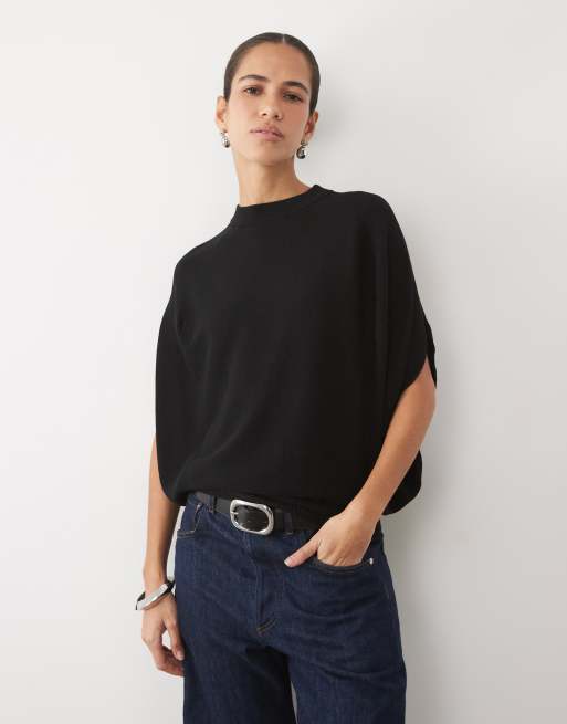 Mango top fluido nero, 2 di 4