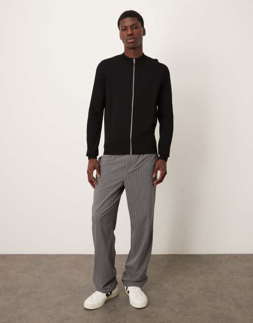 Mango - Top in maglia nero con zip, 2 di 5