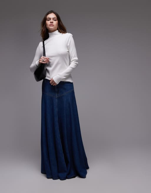 Mango - Top met knoopdetail en lange mouwen in wit, 3 van 4