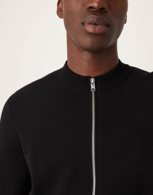 Mango - Top zippé en maille - Noir, 5 de 5