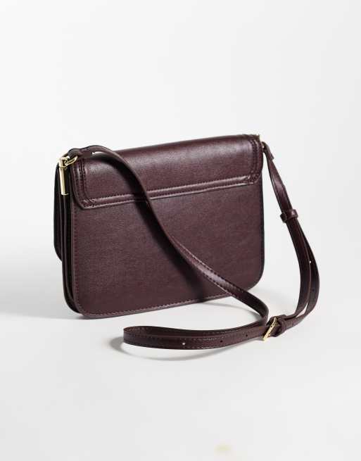 Mango torebka crossbody w kolorze burgundowym, 4 z 4