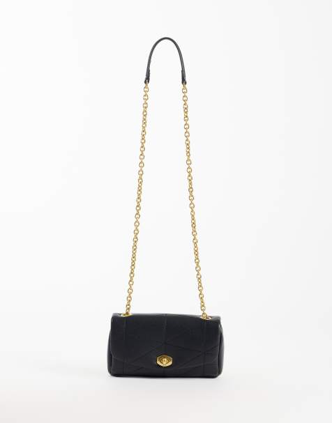 Mango torebka crossbody z łańcuszkowym paskiem w czerni - view 1