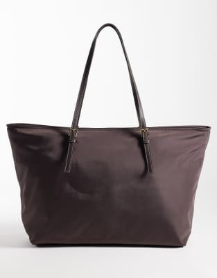Mango Tote Bag In Brown