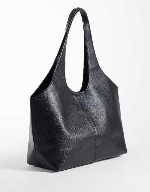Mango tote tas met structuur in zwart, 4 van 4