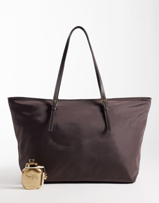 Mango tote-taske i chokolade, 2 af 4