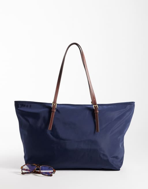 Mango tote-taske i navy, 2 af 4