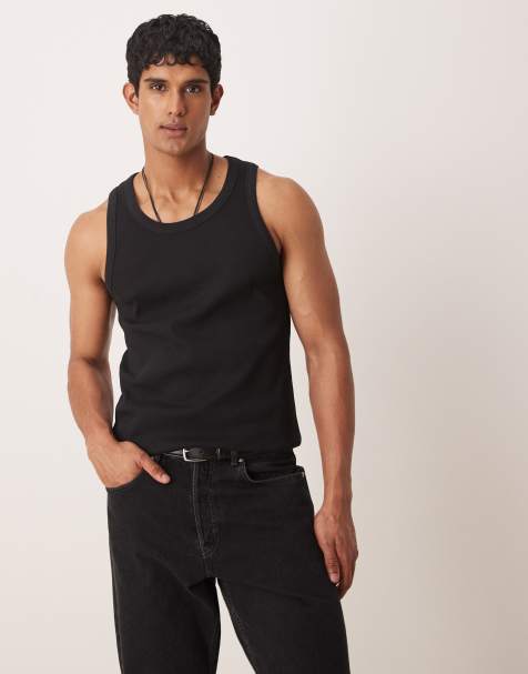 Mango – Trägershirt in Schwarz mit lockerem Schnitt - view 1